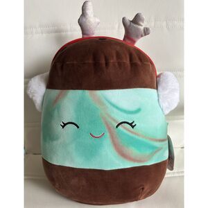 2023 Squishmallows Holiday REVNA Mint Chocolate Chip Ice Cream Sandwich 16"H